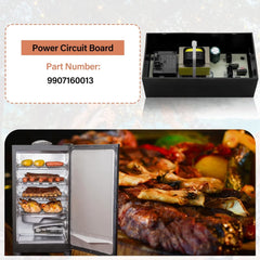 COMVIEE circuit board installed inside a Masterbuilt smoker demonstrating restored control function