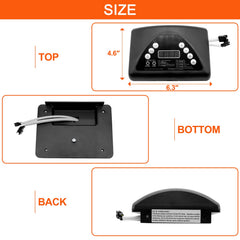 COMVIEE LED display closeup with clear digits for accurate temperature reading