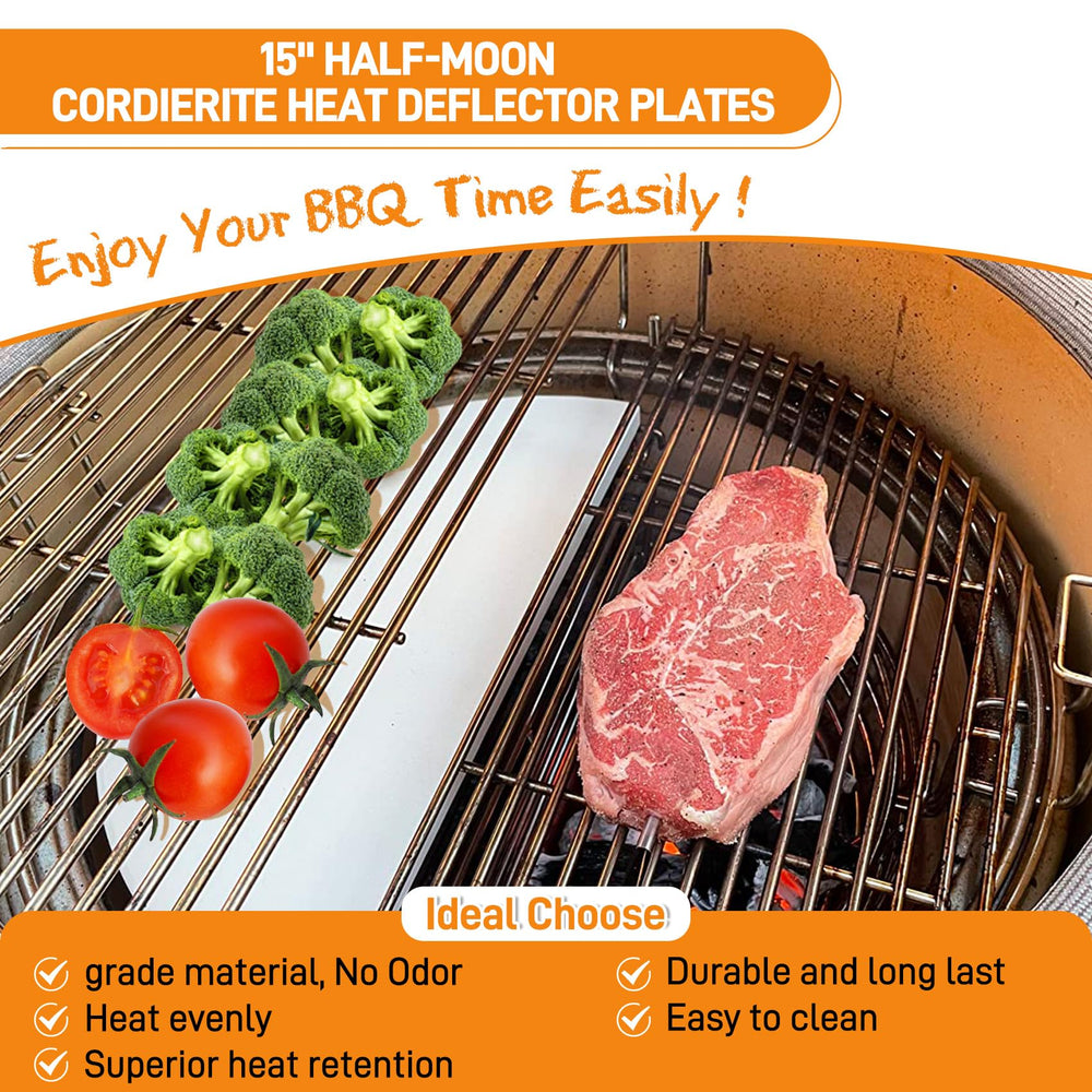 COMVIEE plates in outdoor grill with pizza showing baking benefit for consistent crust
