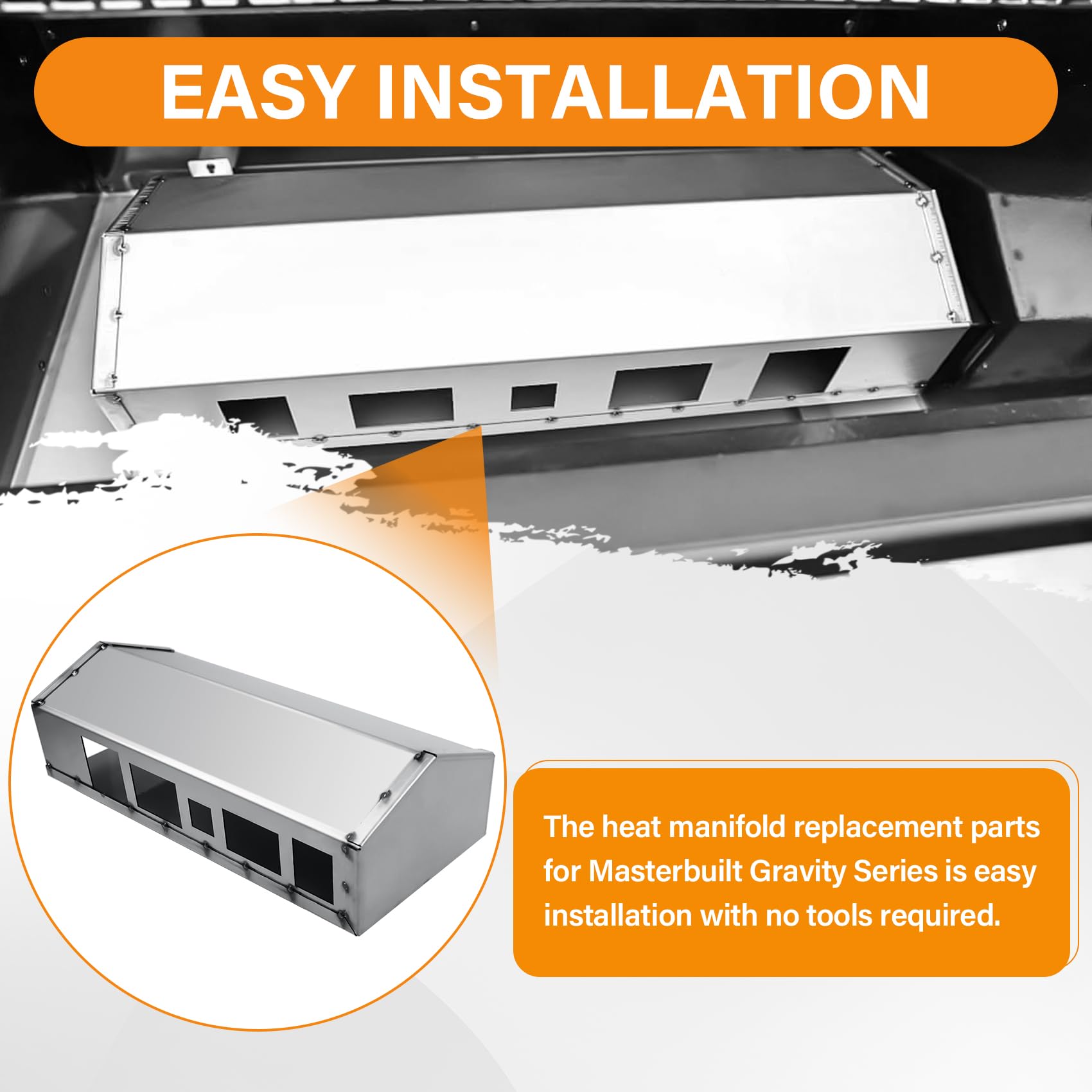 COMVIEE manifold mounting points detail illustrating simple-install benefit