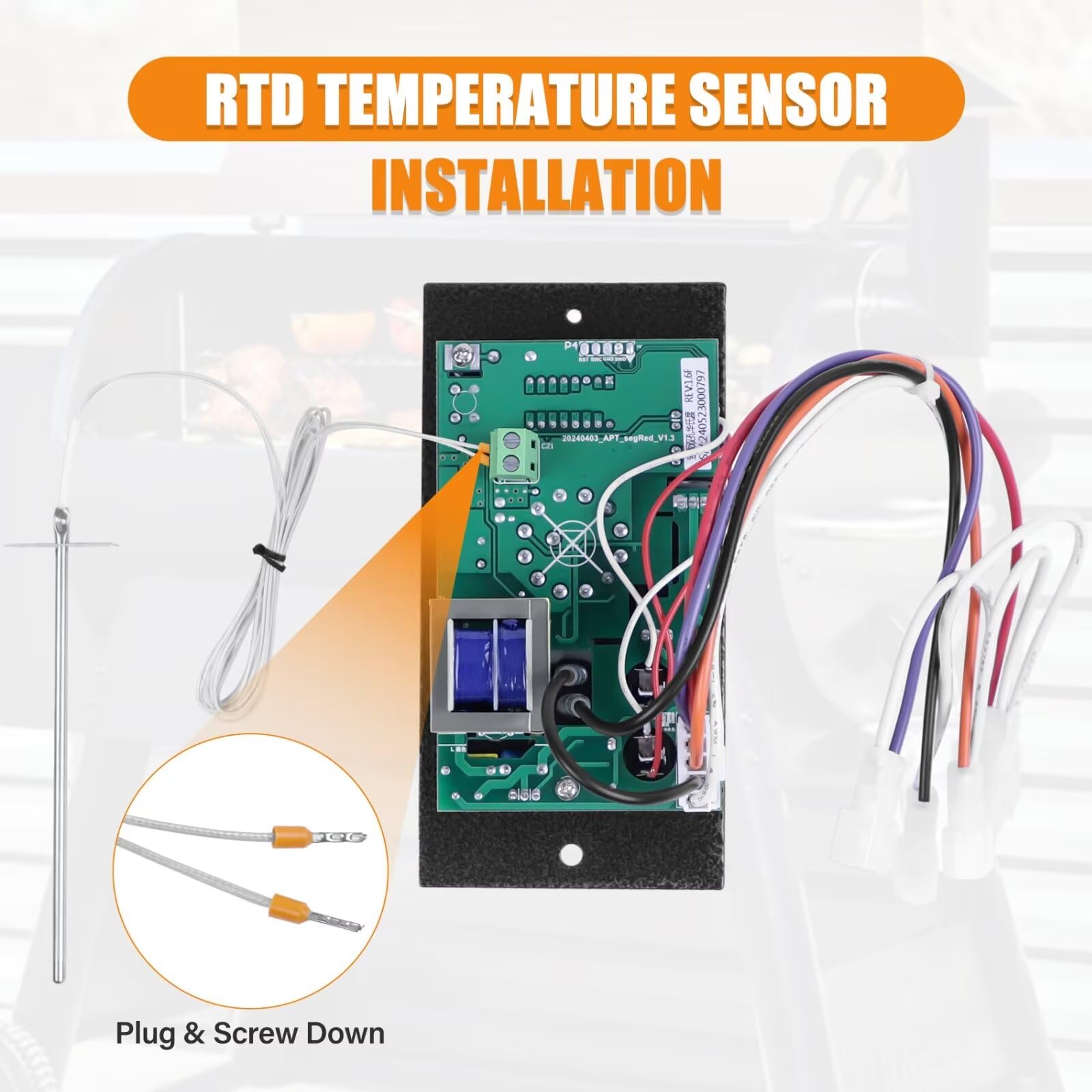 COMVIEE dual probes inserted into meat demonstrating simultaneous food temperature tracking