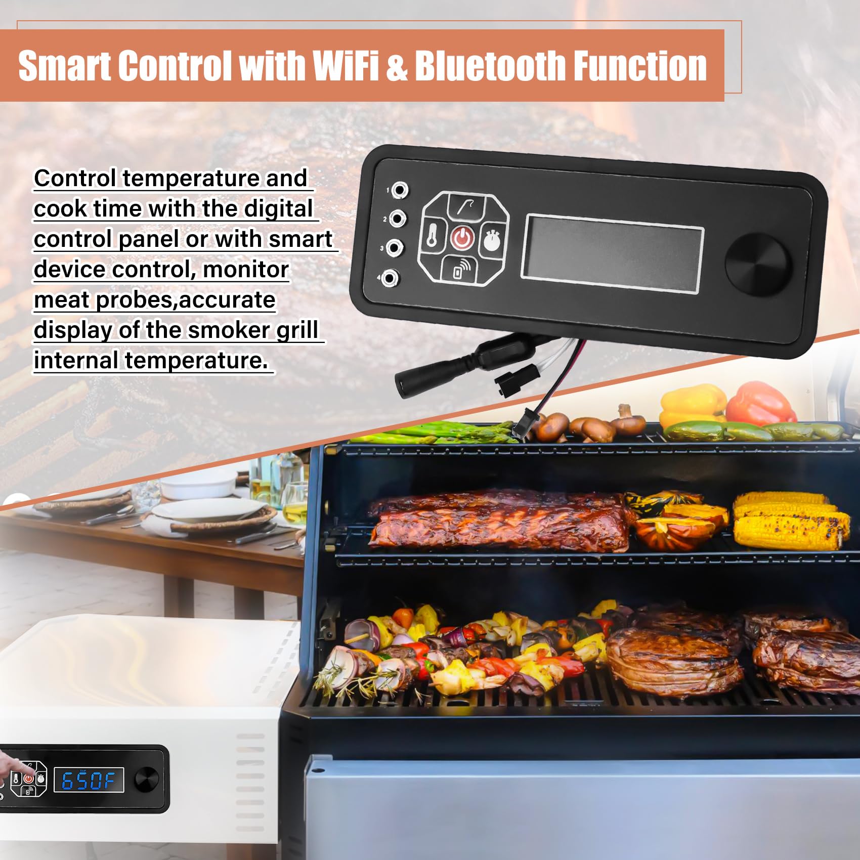 COMVIEE controller next to ruler showing compact size for correct fit
