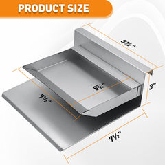 COMVIEE tray close-up of metal texture highlighting durable heat-resistant finish