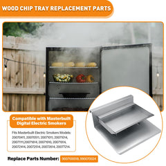 COMVIEE tray filled with wood chips showing ready-to-smoke convenience and flavor
