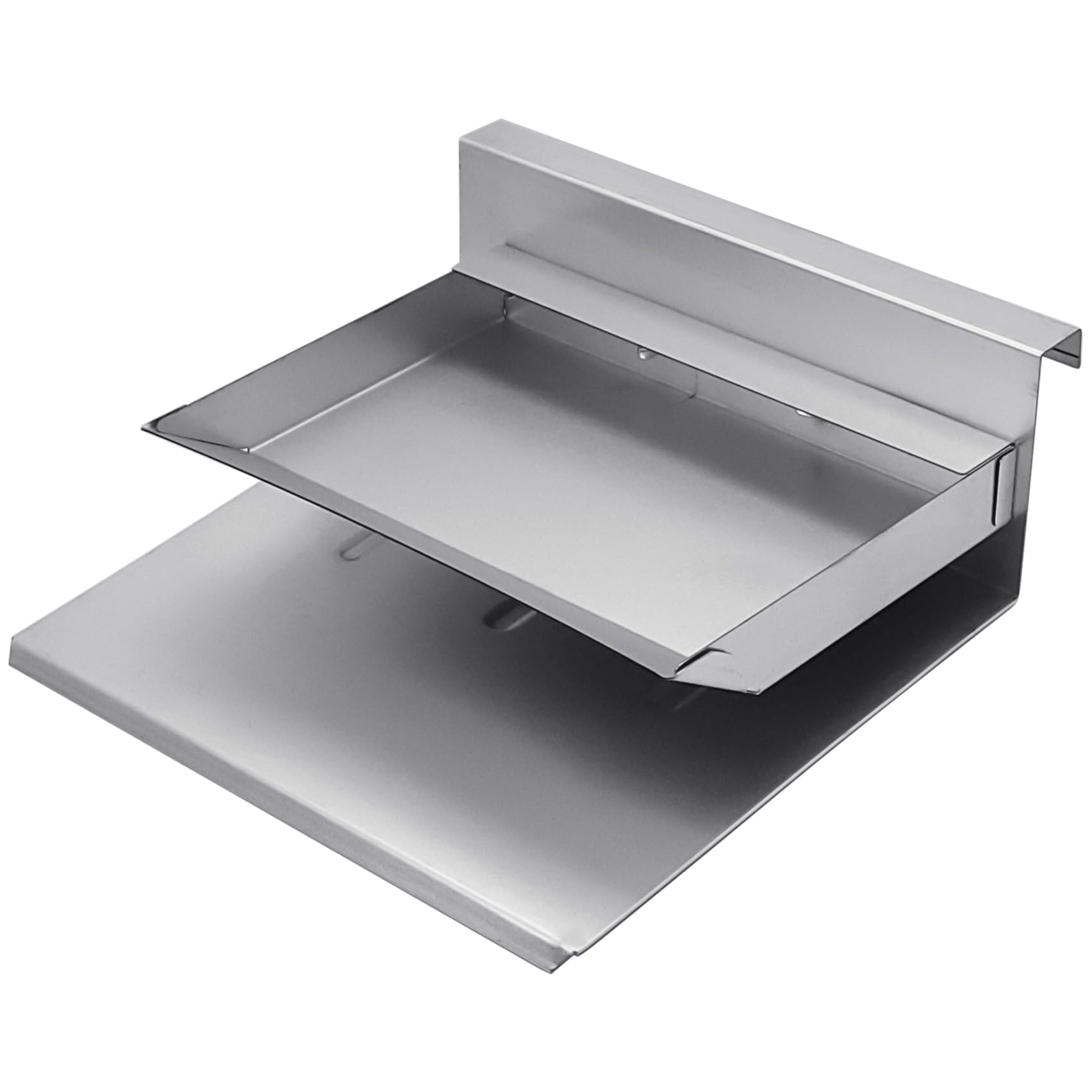 COMVIEE wood chip tray front view showing exact replacement fit and alignment