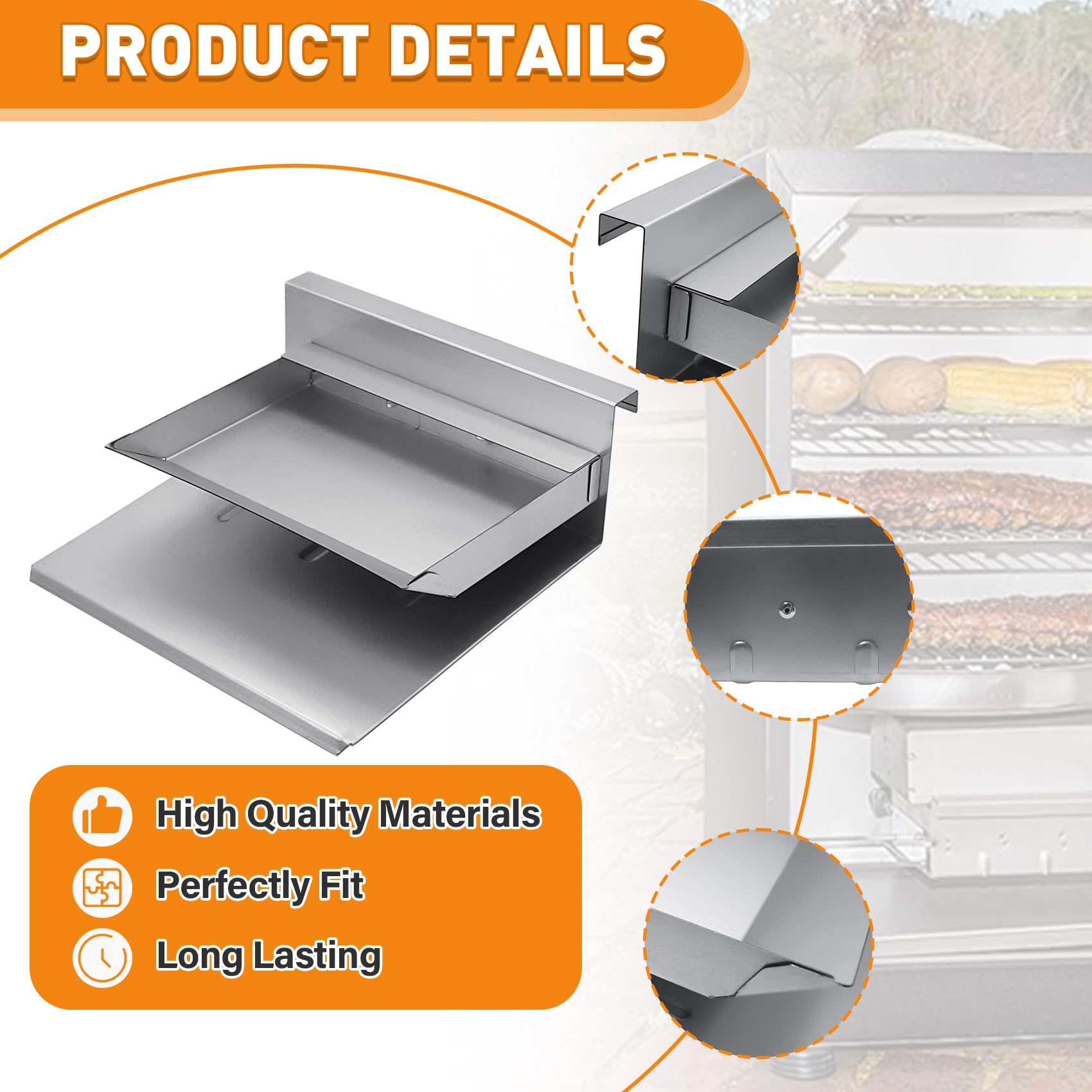 COMVIEE tray beside a hand showing scale and effortless handling for replacement
