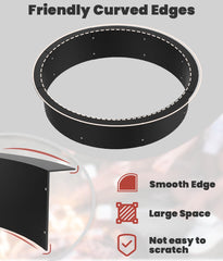 Comzinn ring inserted into a dug pit demonstrating ground-level installation benefit