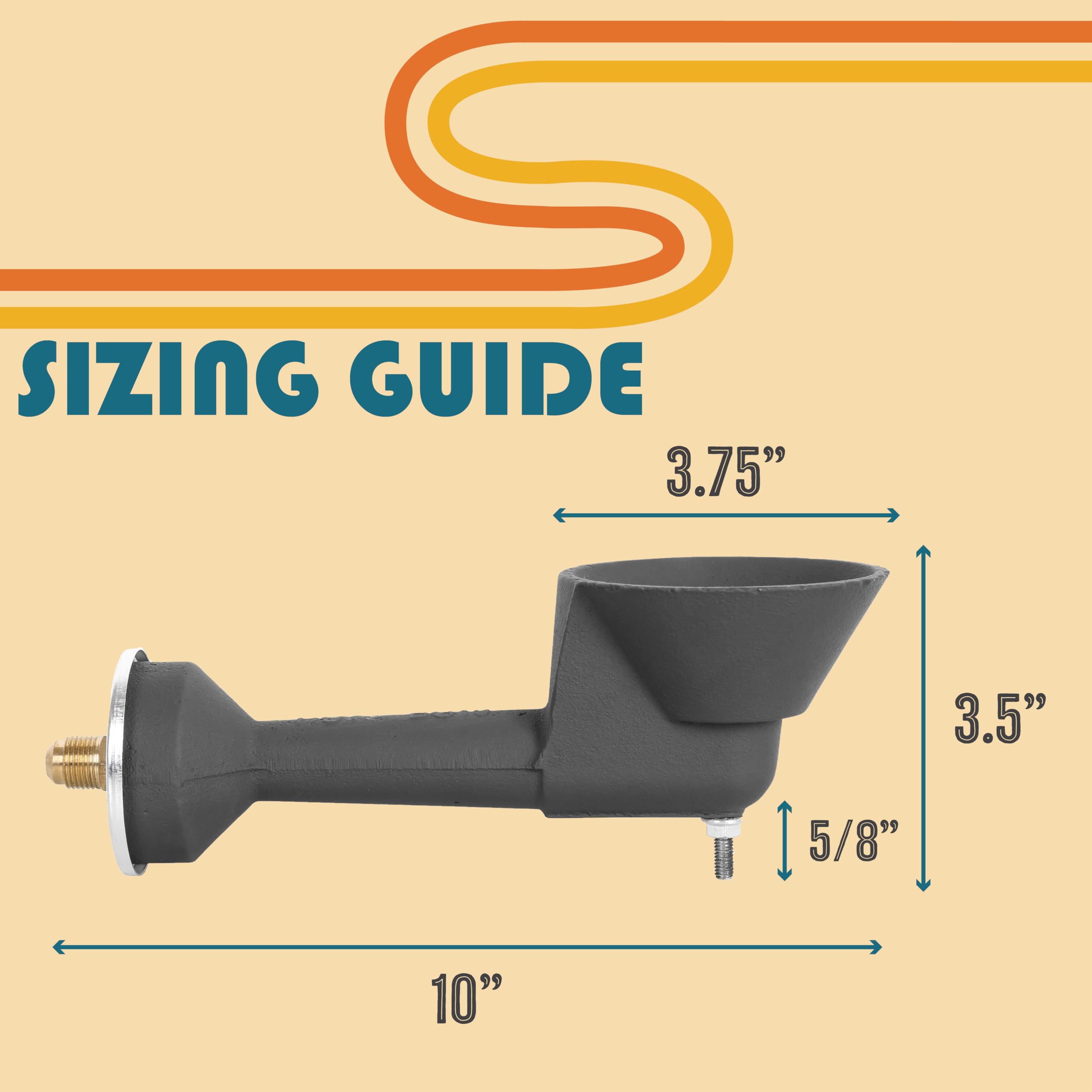 Concord side profile highlighting cone shape for better heat dispersion