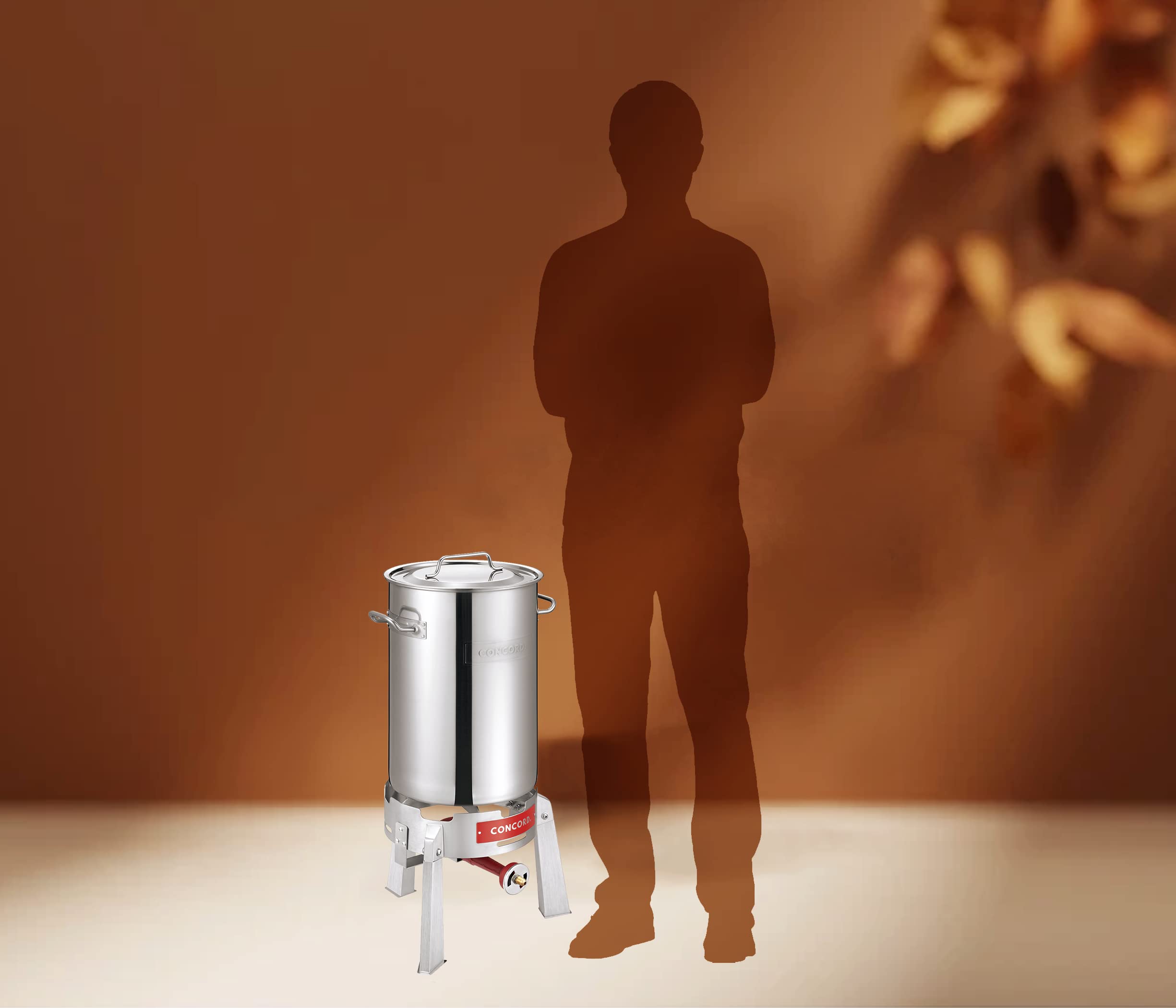 Concord kit in a backyard frying scene demonstrating capacity and performance