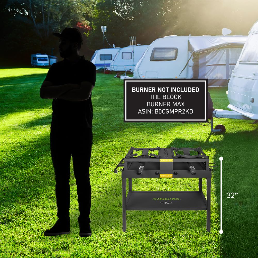 Concord lifestyle scene with Block Station outdoors enabling organized backyard cooking