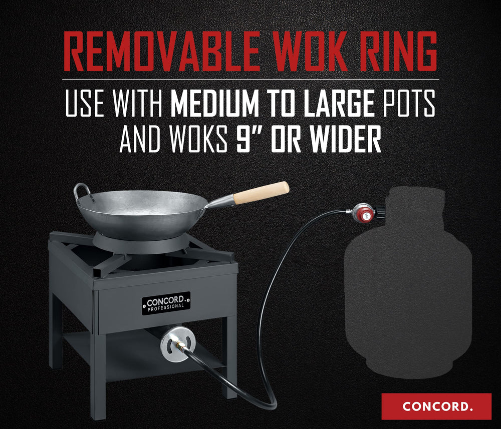Concord scale and burner showing 29 lb portability and compact footprint
