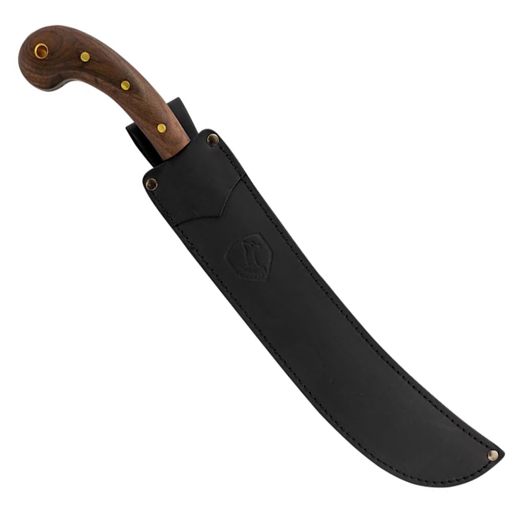 Condor golok close-up of 1075 high carbon blade edge highlighting durability benefit
