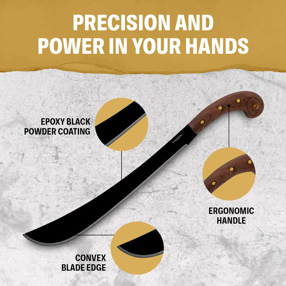 Condor golok handcrafted leather sheath displaying secure carry and blade protection