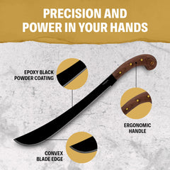 Condor golok handcrafted leather sheath displaying secure carry and blade protection