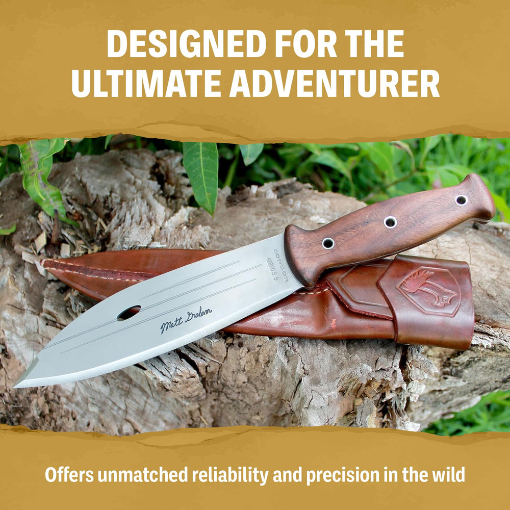 Condor parang next to ruler showing 13 inch blade for accurate size comparison