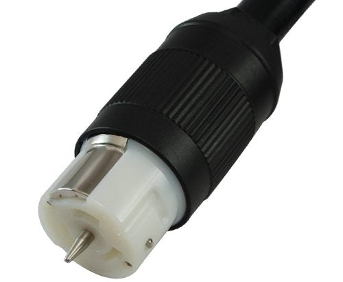 Conntek cord beside tape measure and label showing 15-foot length and 12,500W capacity for planning