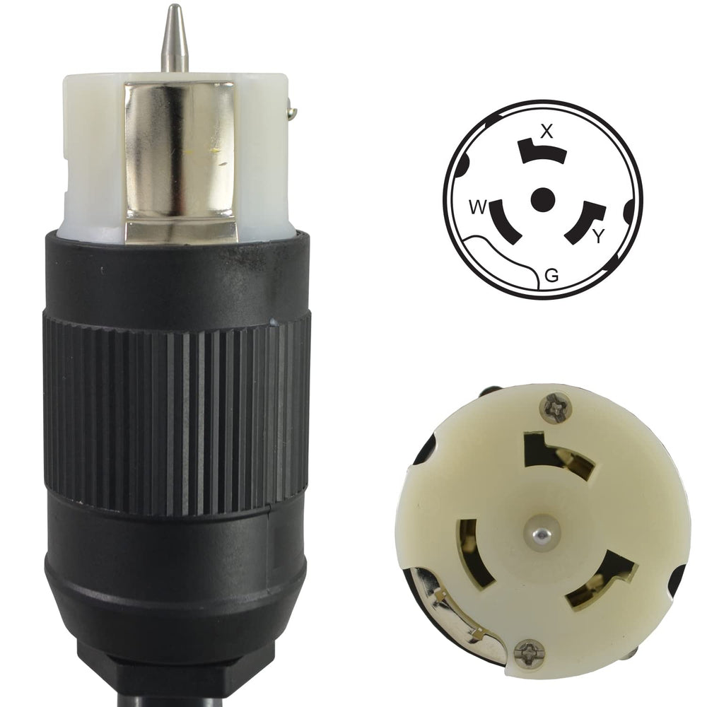 Conntek cord in use connecting generator to inlet for reliable temporary power transfer
