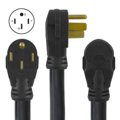 Conntek plug close-up showing NEMA 14-50P and locking CS6364 receptacle for safe connection