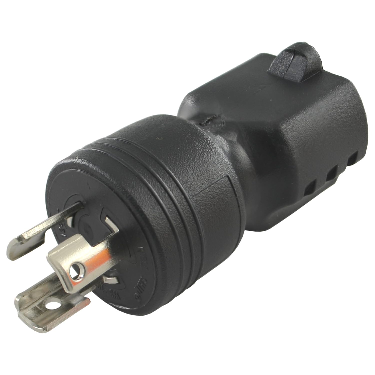 Conntek front view of adapter showing outlet and durable finish benefit