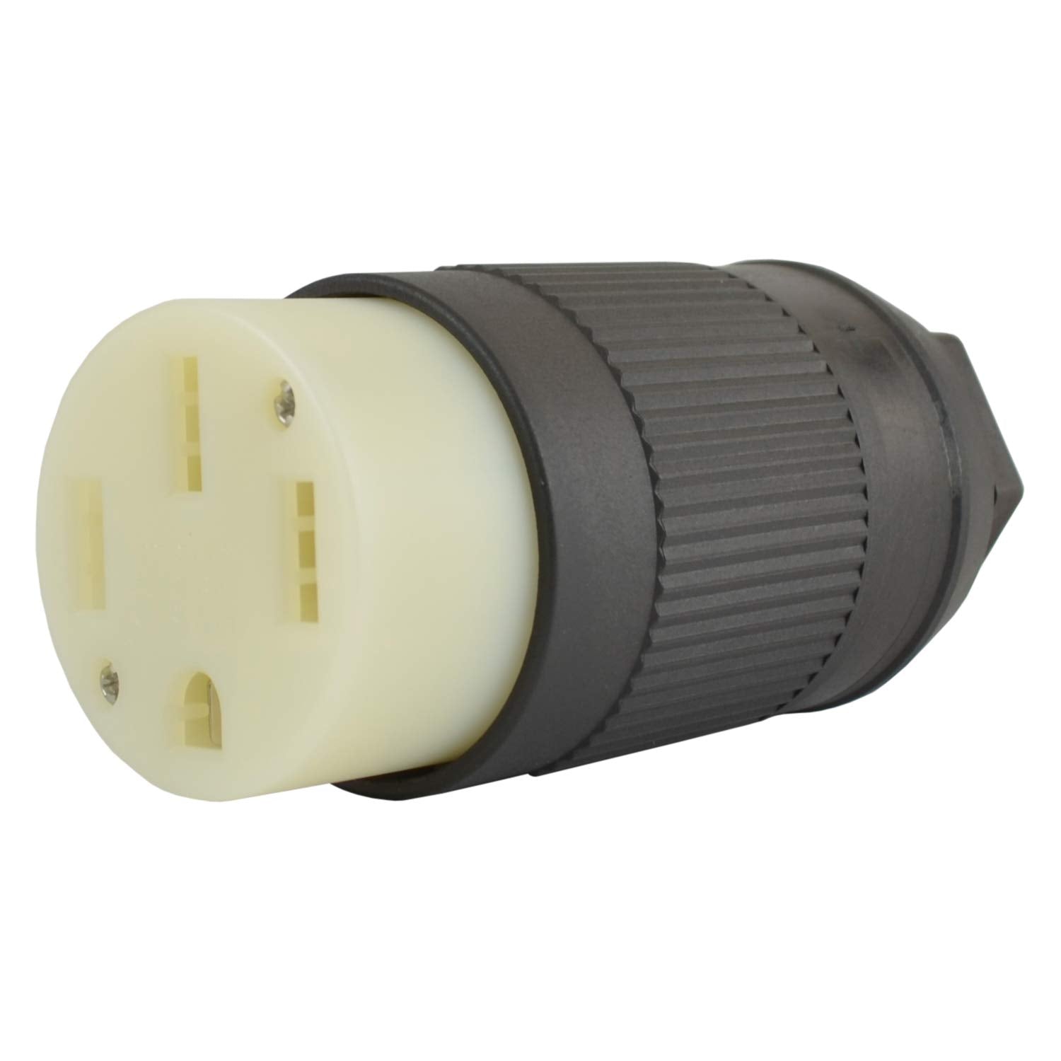 Conntek 60839-00 front view showing plug face and straight blade configuration for quick identification and safe connection