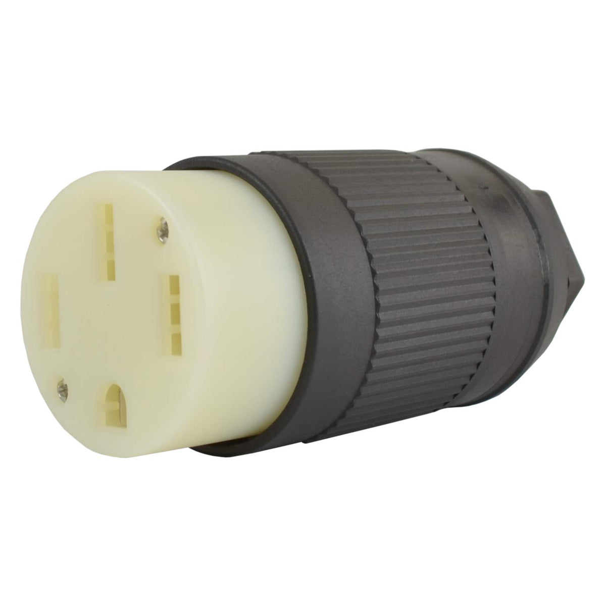 Conntek 60839-00 front view showing plug face and straight blade configuration for quick identification and safe connection