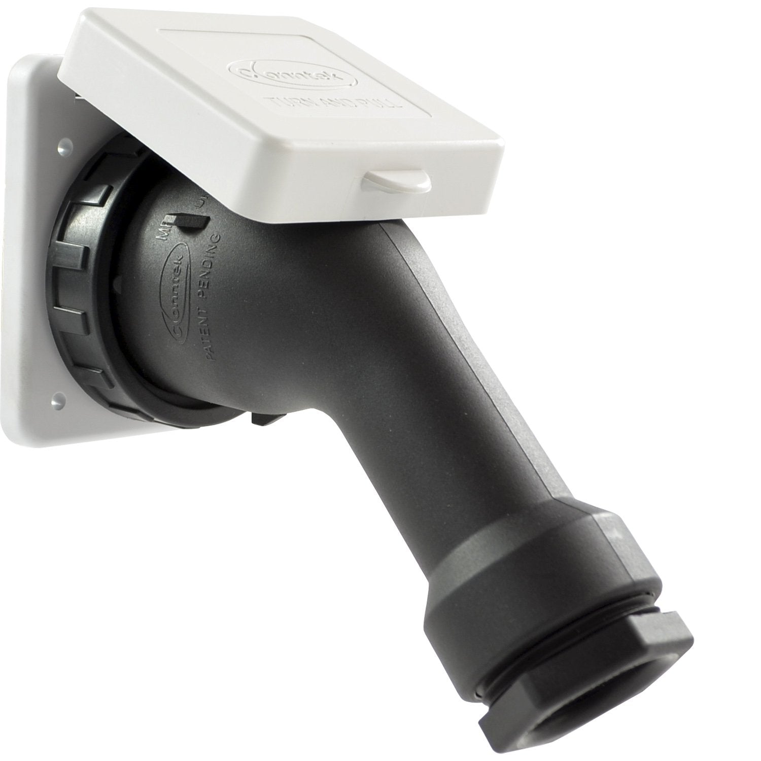Conntek threaded ring close-up showing seal detail and weather protection benefit for inlet