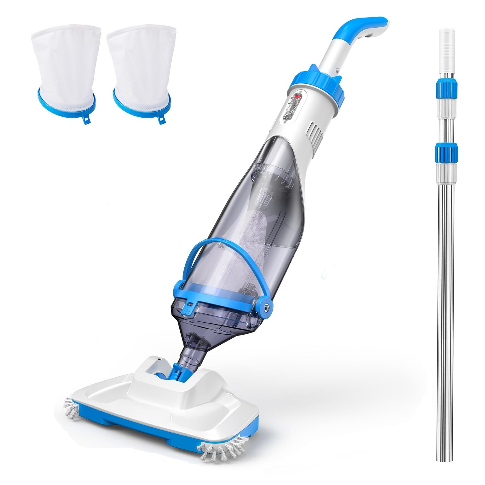 Consciot front view showing cordless cleaner and benefits of mobility