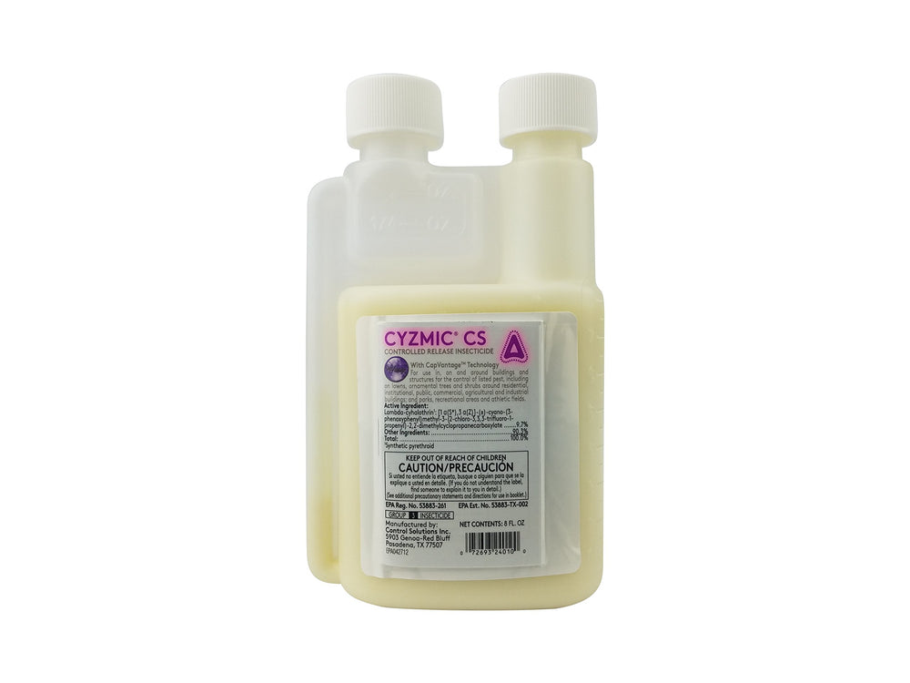 Control Solutions Cyzmic CS front label showing product and usage benefits