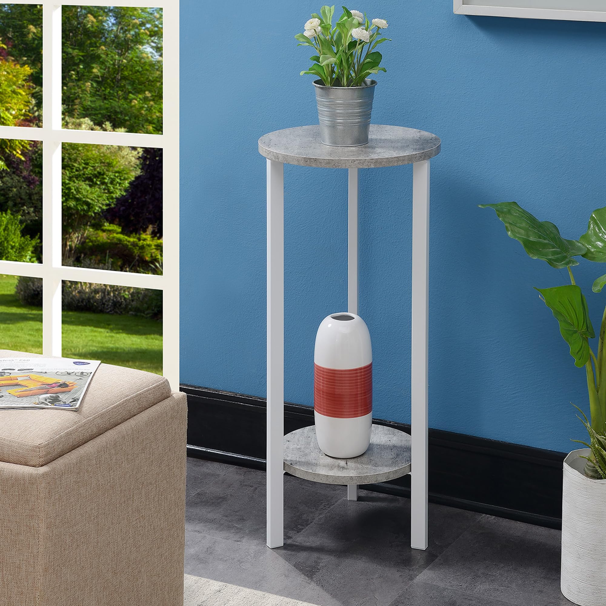 Convenience Concepts close-up of faux birch shelf texture highlighting clean finish and easy maintenance