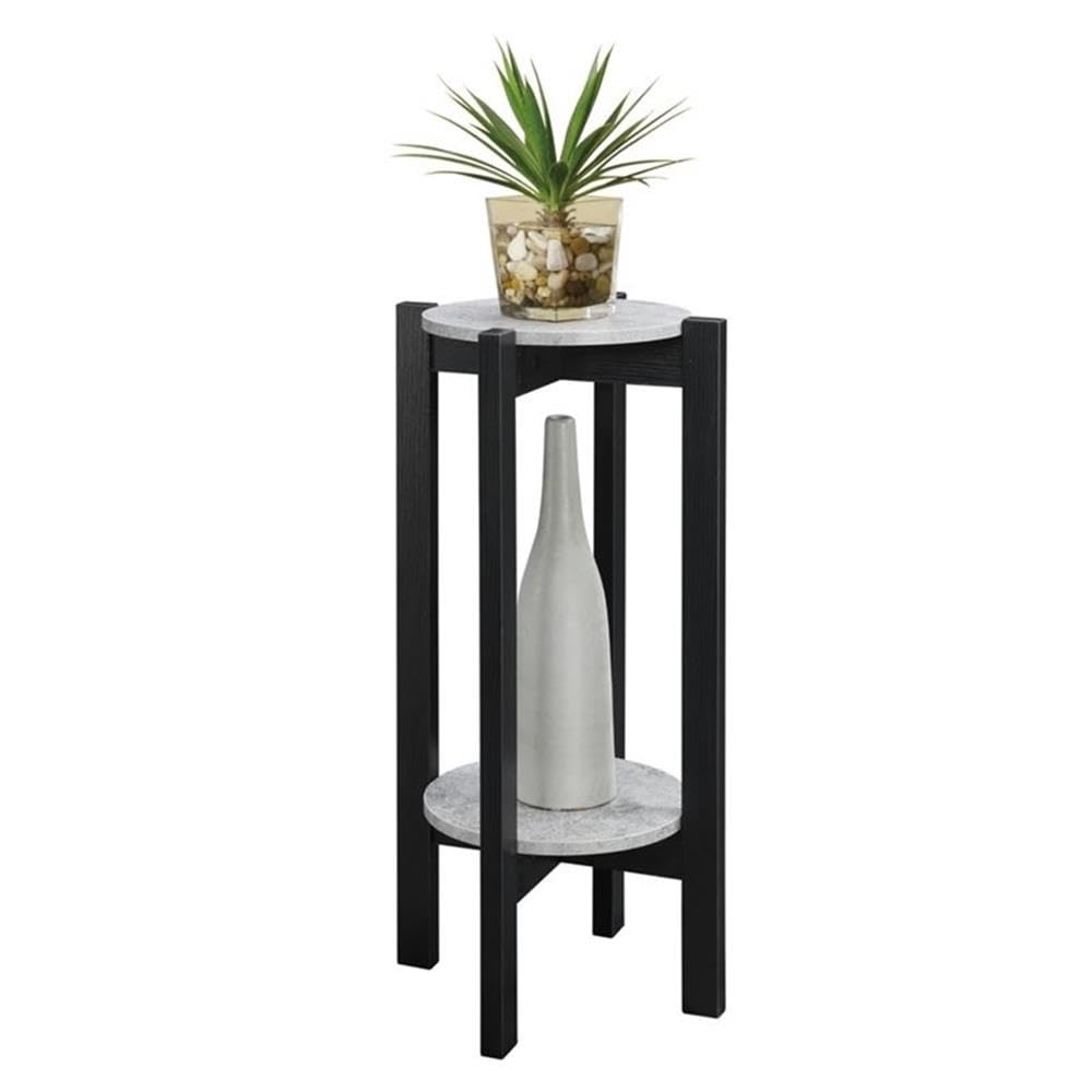 Convenience Concepts Newport faux cement shelf close-up highlighting texture and durability