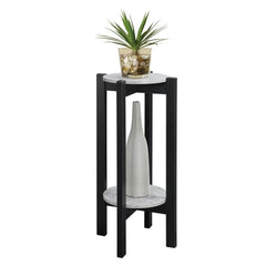 Convenience Concepts Newport faux cement shelf close-up highlighting texture and durability