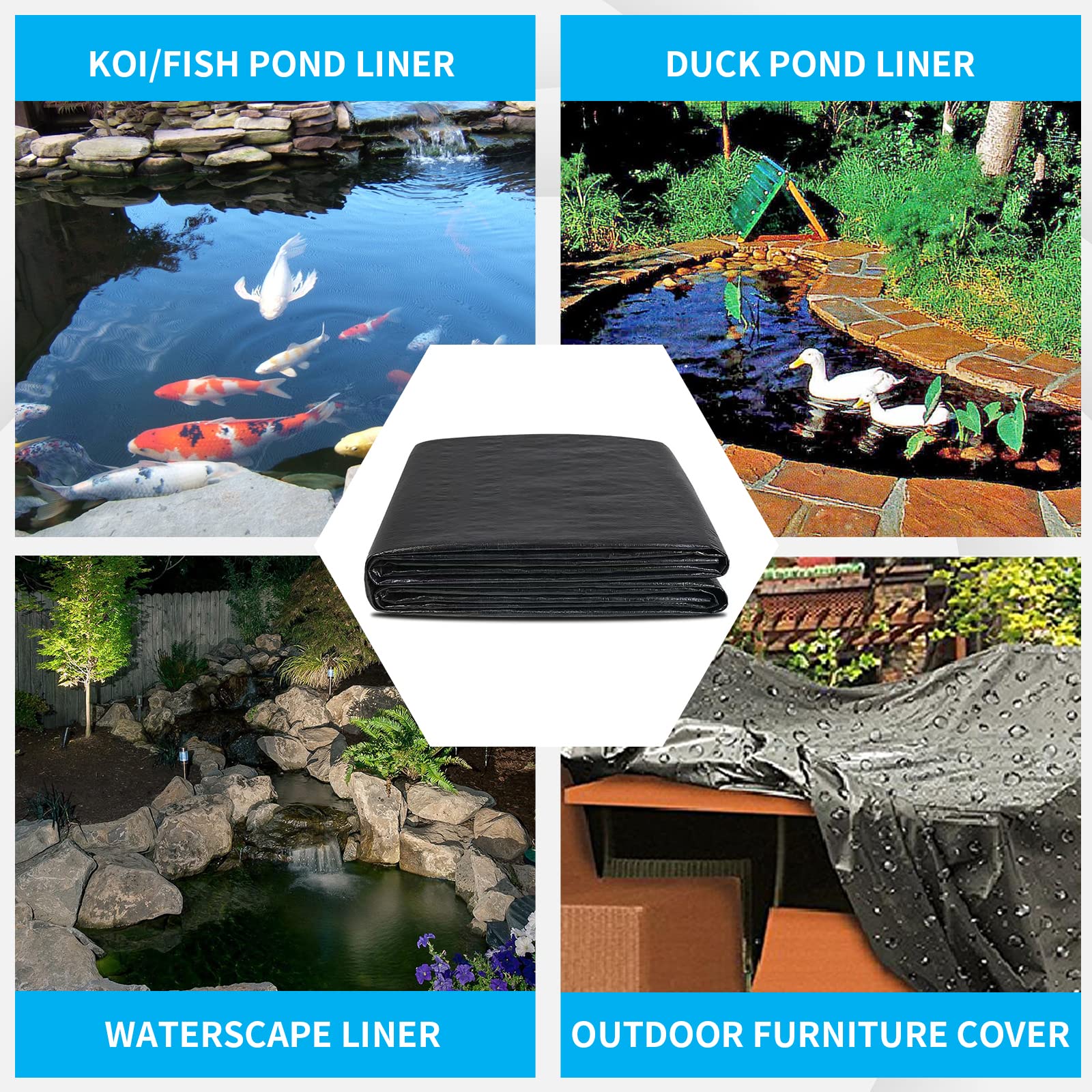 Coocure liner in water garden setting enhancing landscape appeal