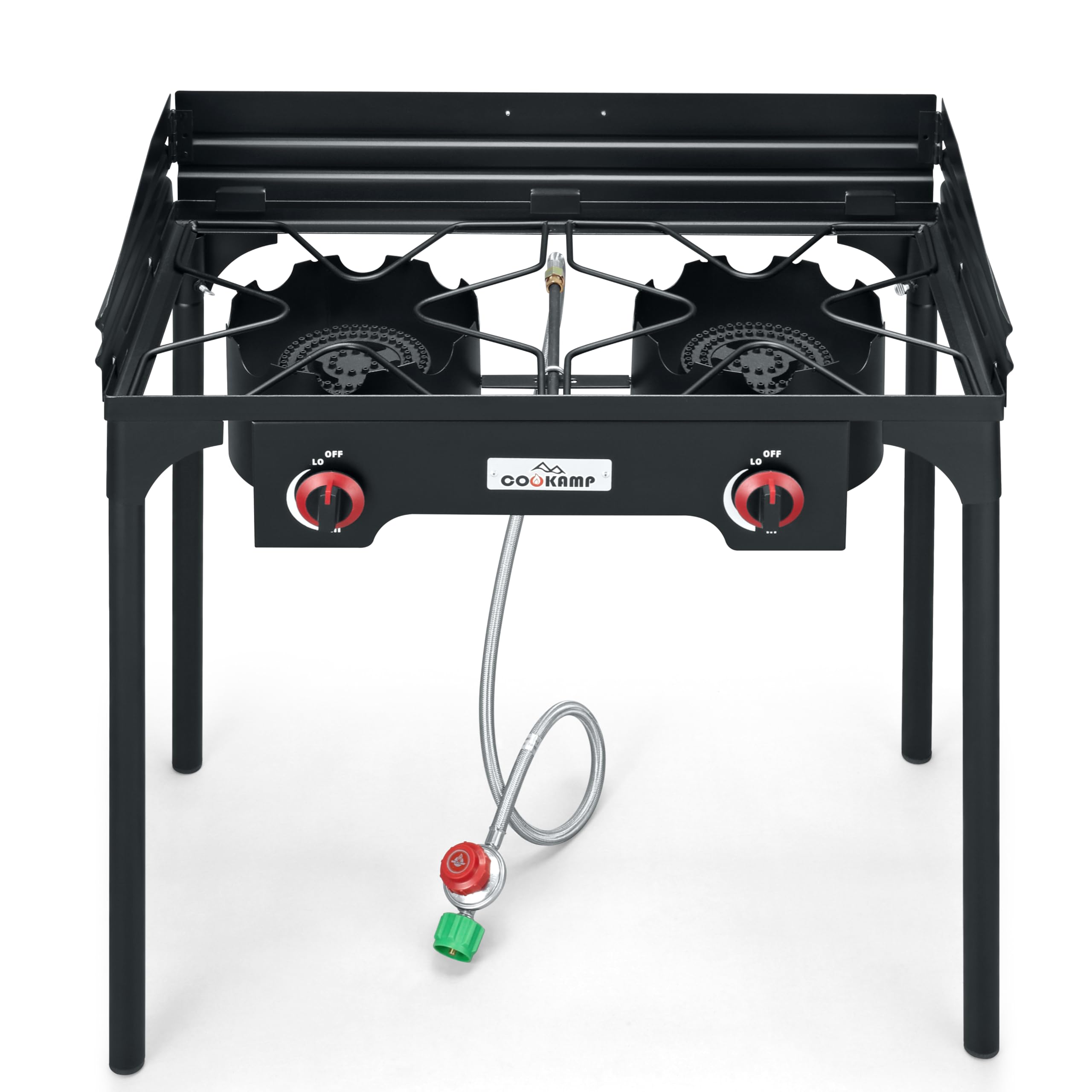 COOKAMP detachable legs folded for transport, easy portability and compact storage