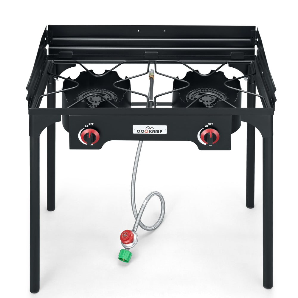 COOKAMP detachable legs folded for transport, easy portability and compact storage