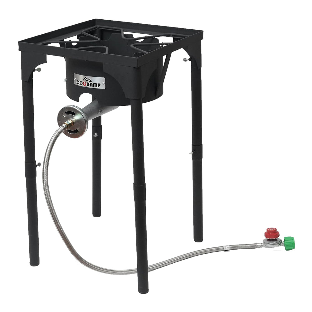 COOKAMP detachable legs set up for portability and quick outdoor assembly benefit