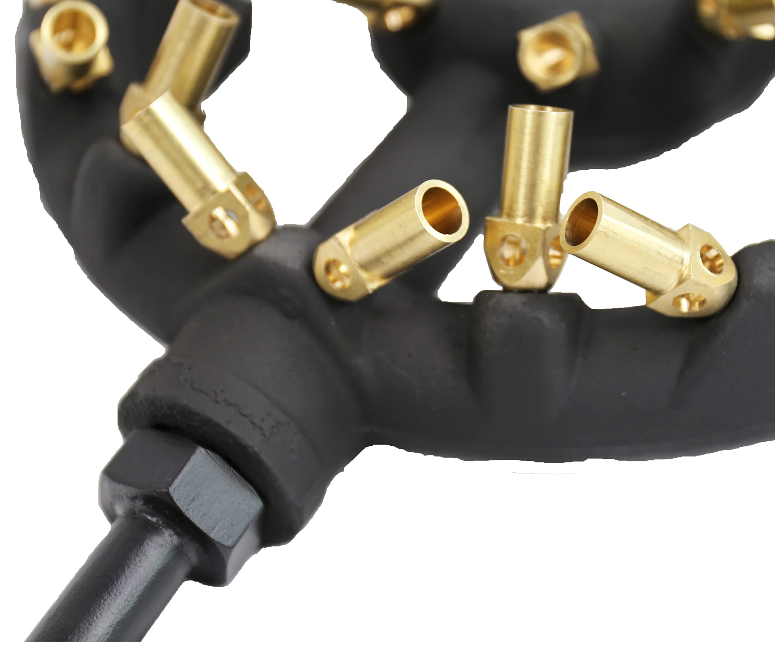 COOKAMP packaging and spec sheet showing included parts and measurement benefit