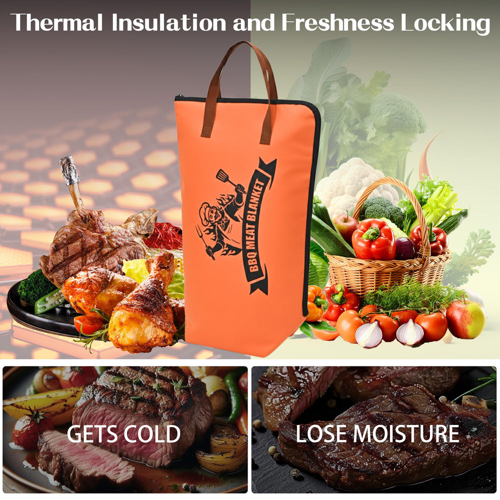 COOKHDIY brisket resting inside bag demonstrating moisture retention advantage