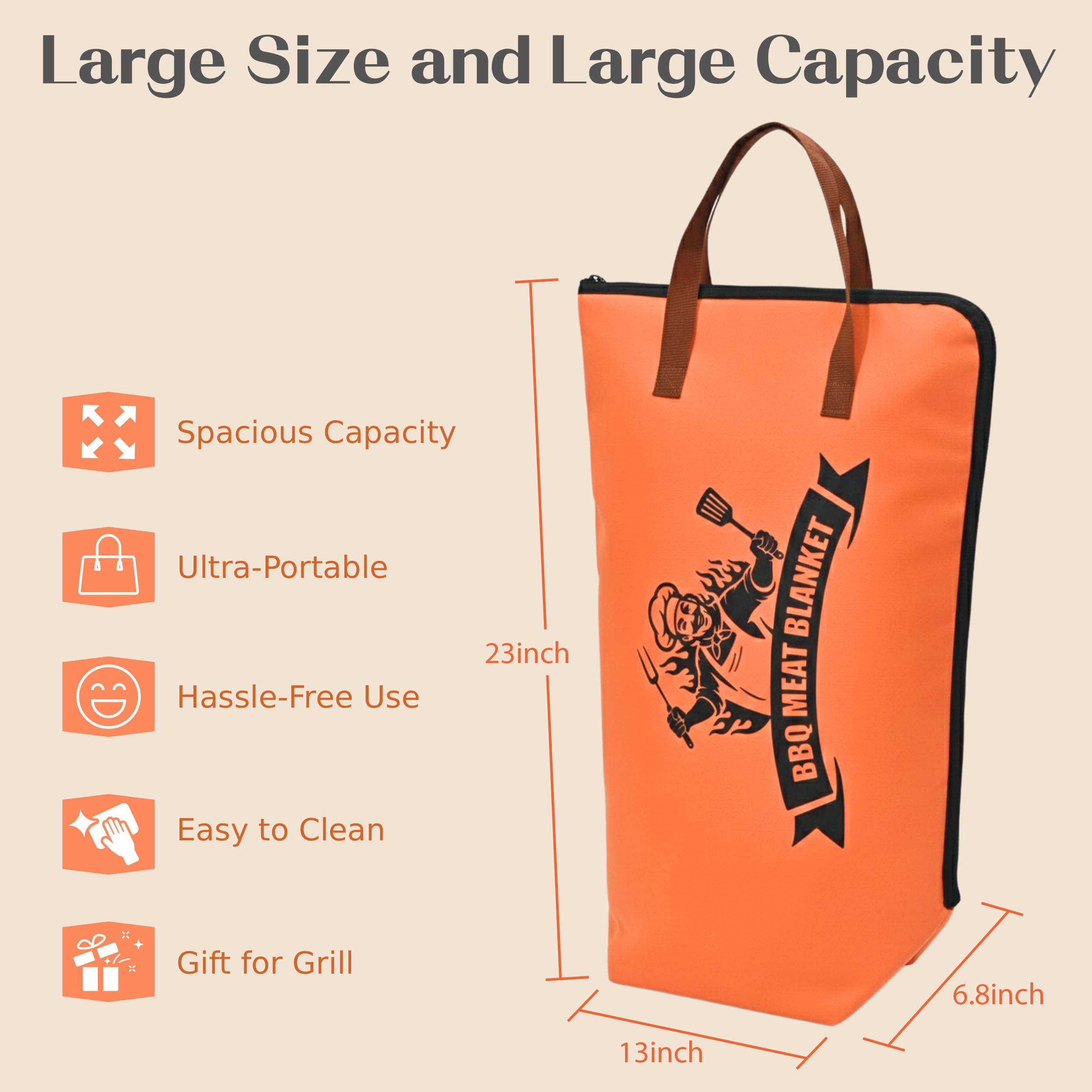 COOKHDIY zipper detail highlighting jam-free operation for quick sealing