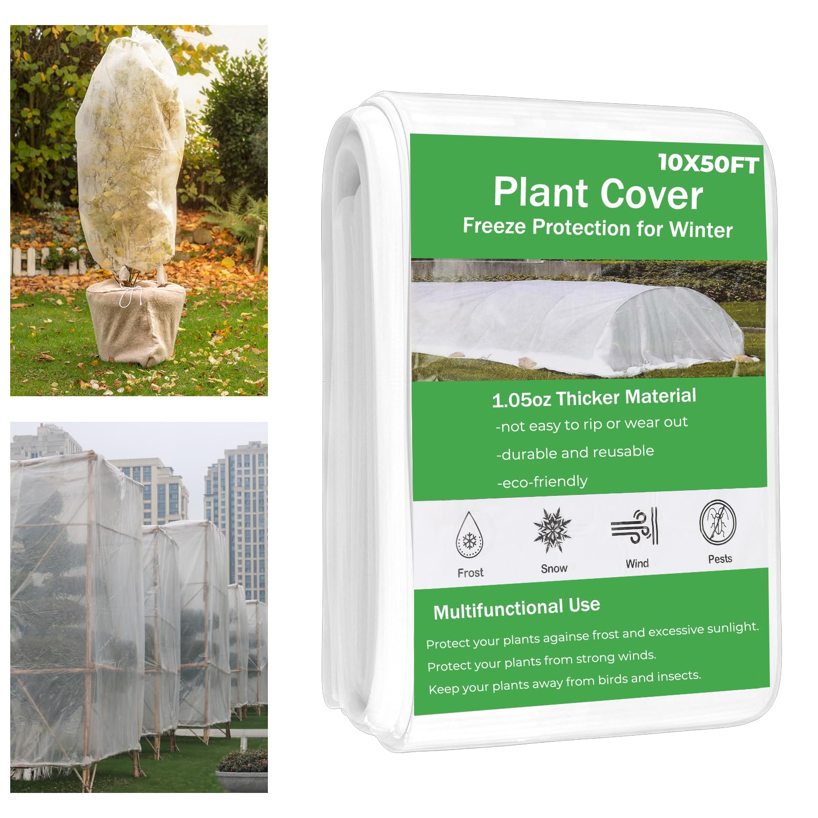 Cookmaster front packaging showing full 10x50ft cover and durability