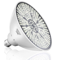 COOLWEST front view of PAR56 pool bulb showing bright daylight output benefit