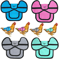 COOPED UP four-pack front view showing colors and packaging, protects hens efficiently