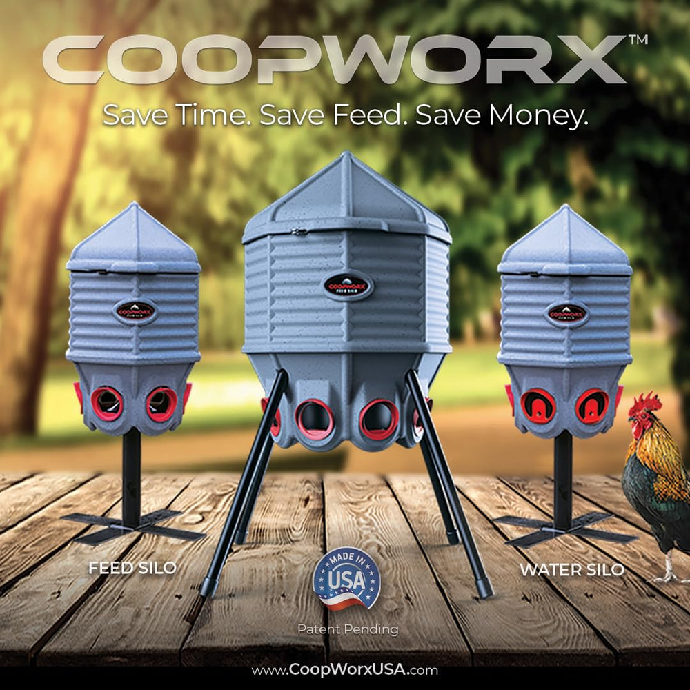 CoopWorx feed ports detail with soft-touch edges for comfortable feeding