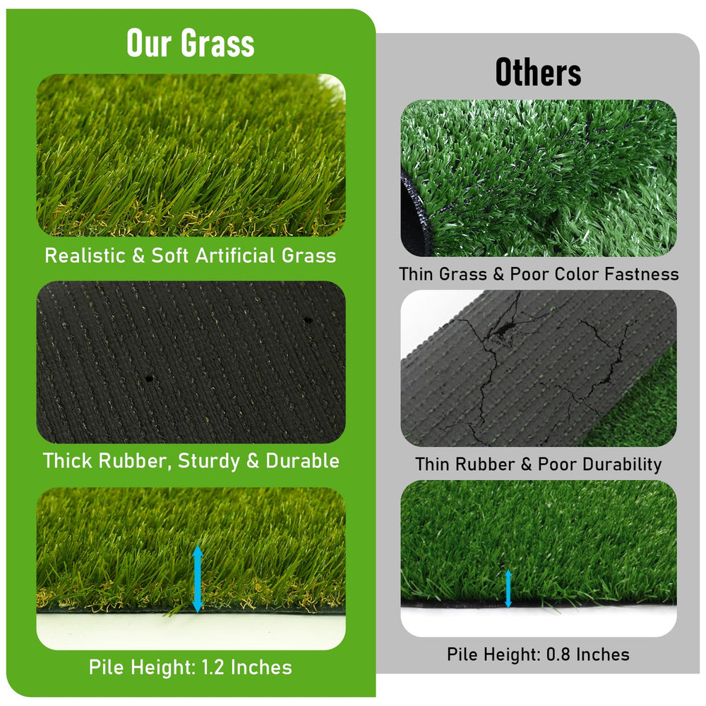 CooRug backing with drainage holes for fast liquid runoff and easy cleaning