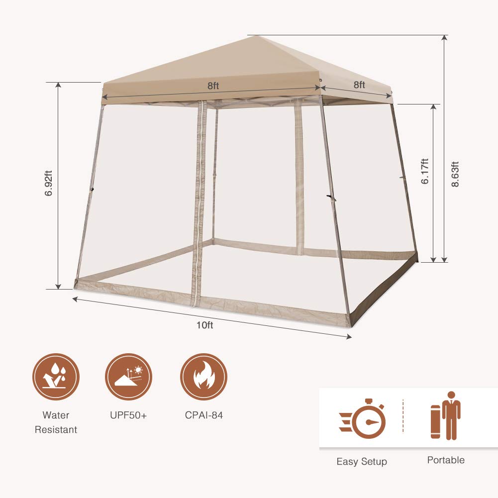 COOS BAY canopy set up on beach providing UPF 50+ shade for family comfort