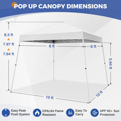 COOS BAY center push mechanism close-up demonstrating quick setup