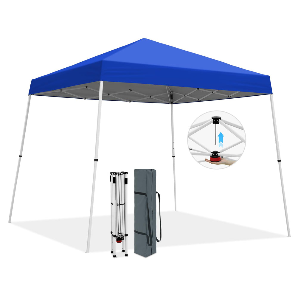 COOS BAY front view assembled canopy showing shade and quick setup benefit