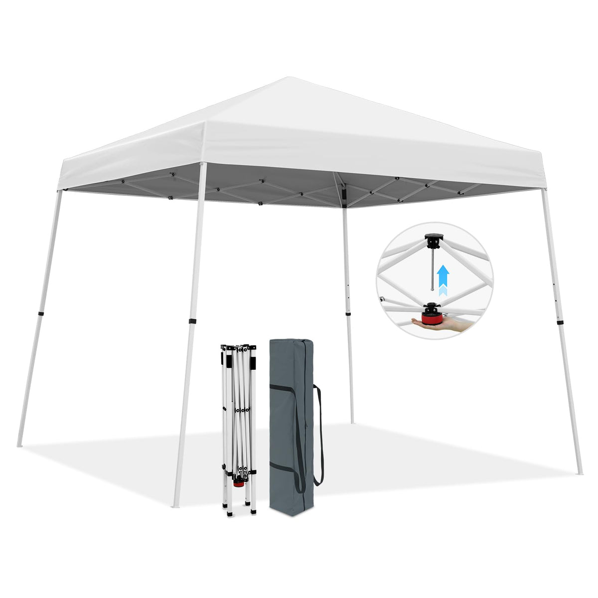 COOS BAY front view canopy providing instant shade for gatherings