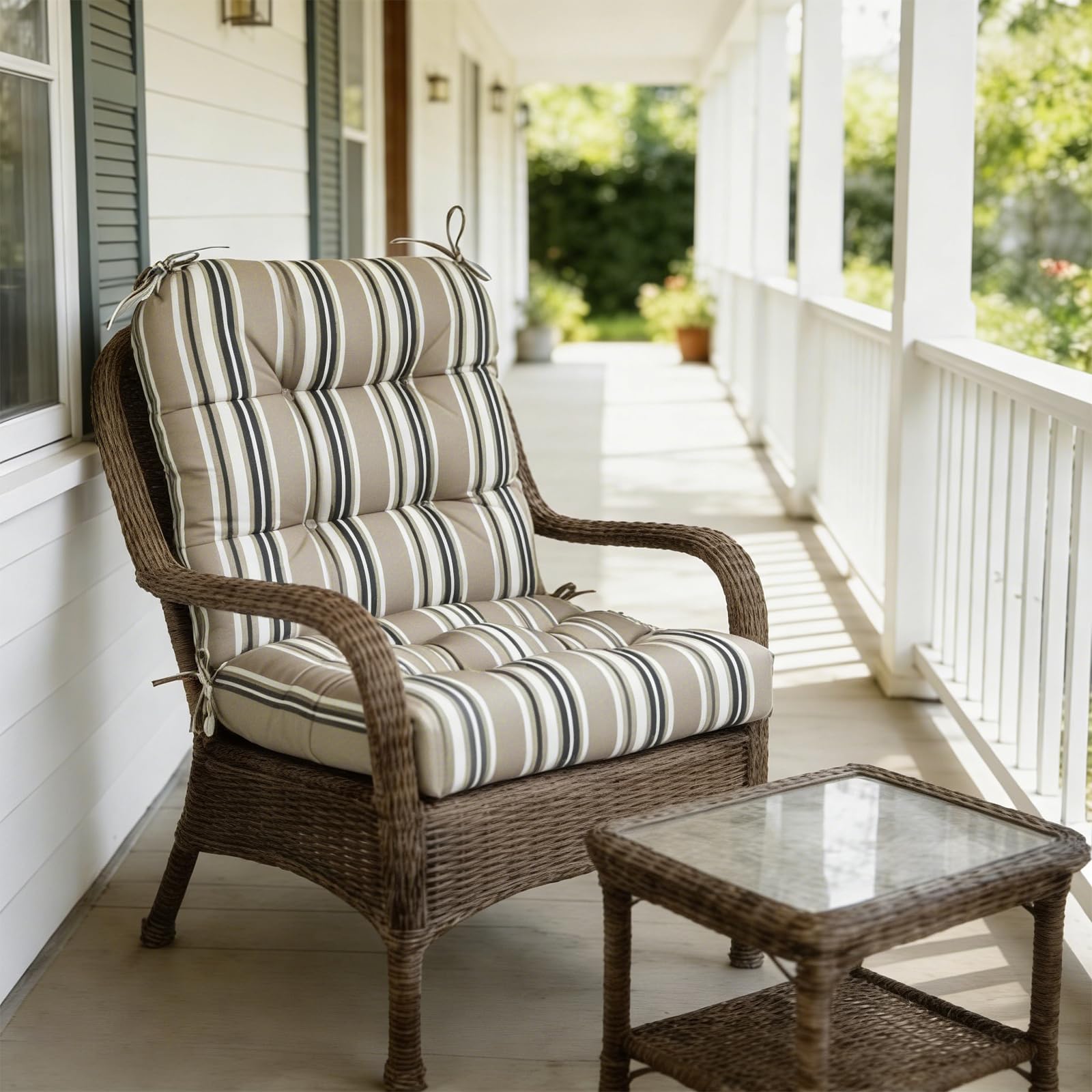 COOS BAY reversed cushion side showing alternate pattern for extended use benefit
