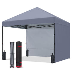 COOSHADE front view of canopy providing quick shade and UV protection