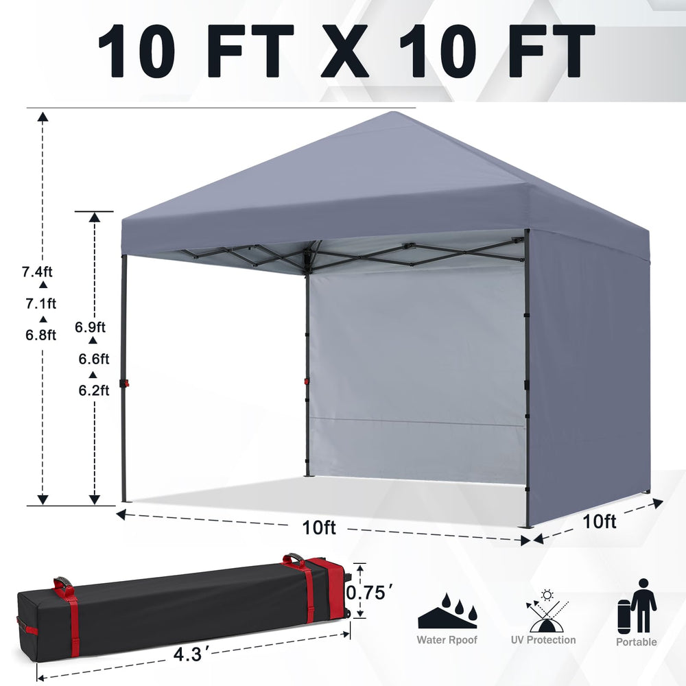 COOSHADE canopy used as market stall creating shaded vendor space